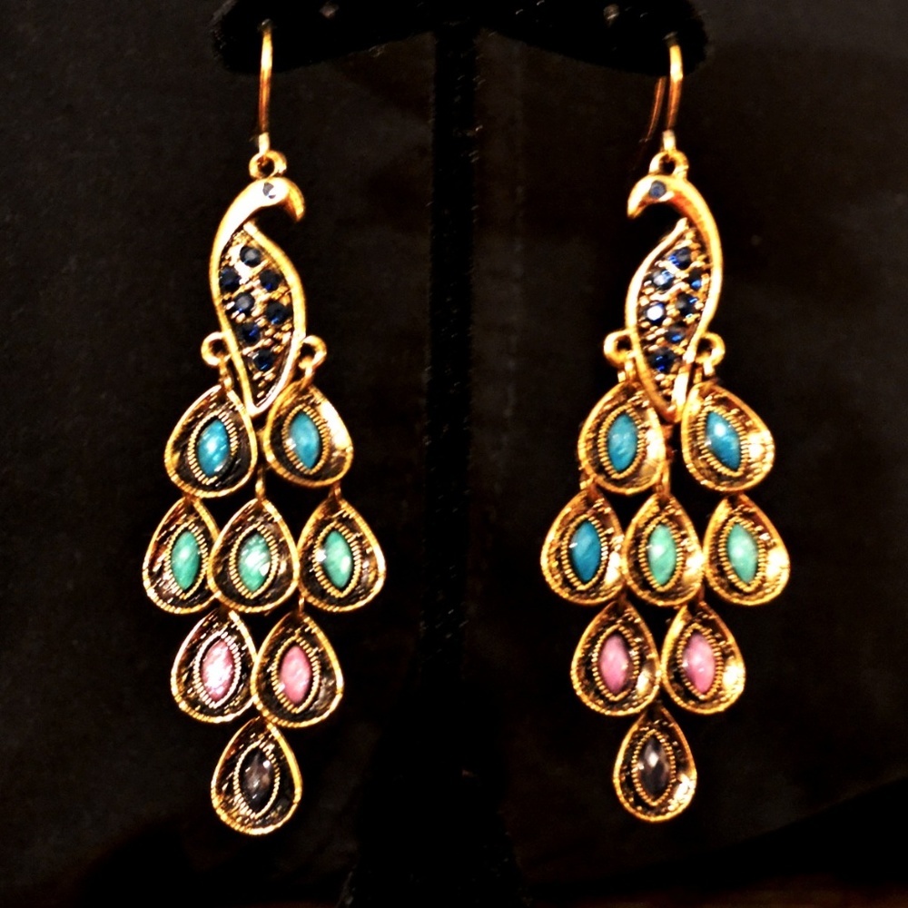 Peacock Earrings
